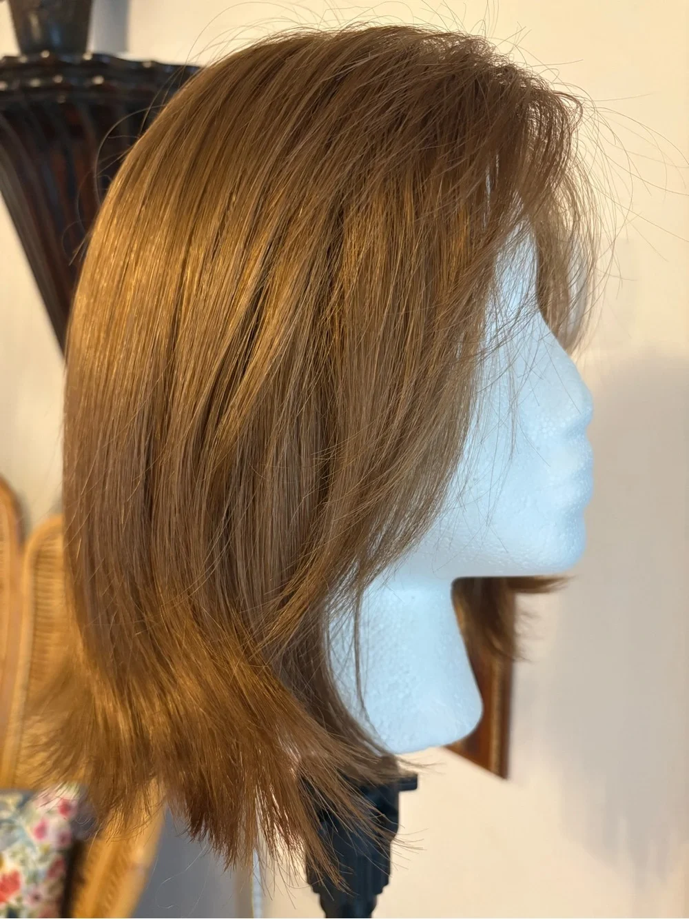 PAULA YOUNG New CHASE Auburn Brown Synthetic straight Bob! Tags! Basic Cap.